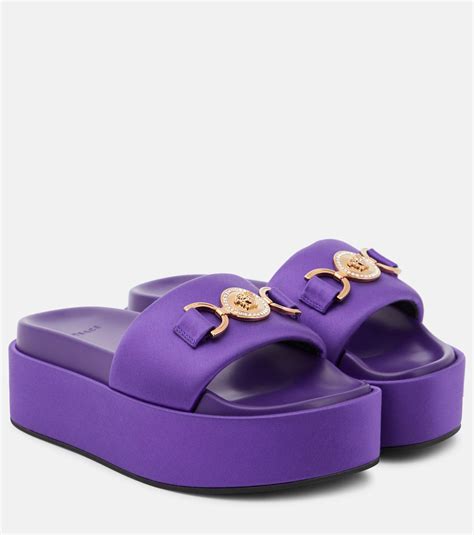 versace medusa pool slides|versace platform medusa.